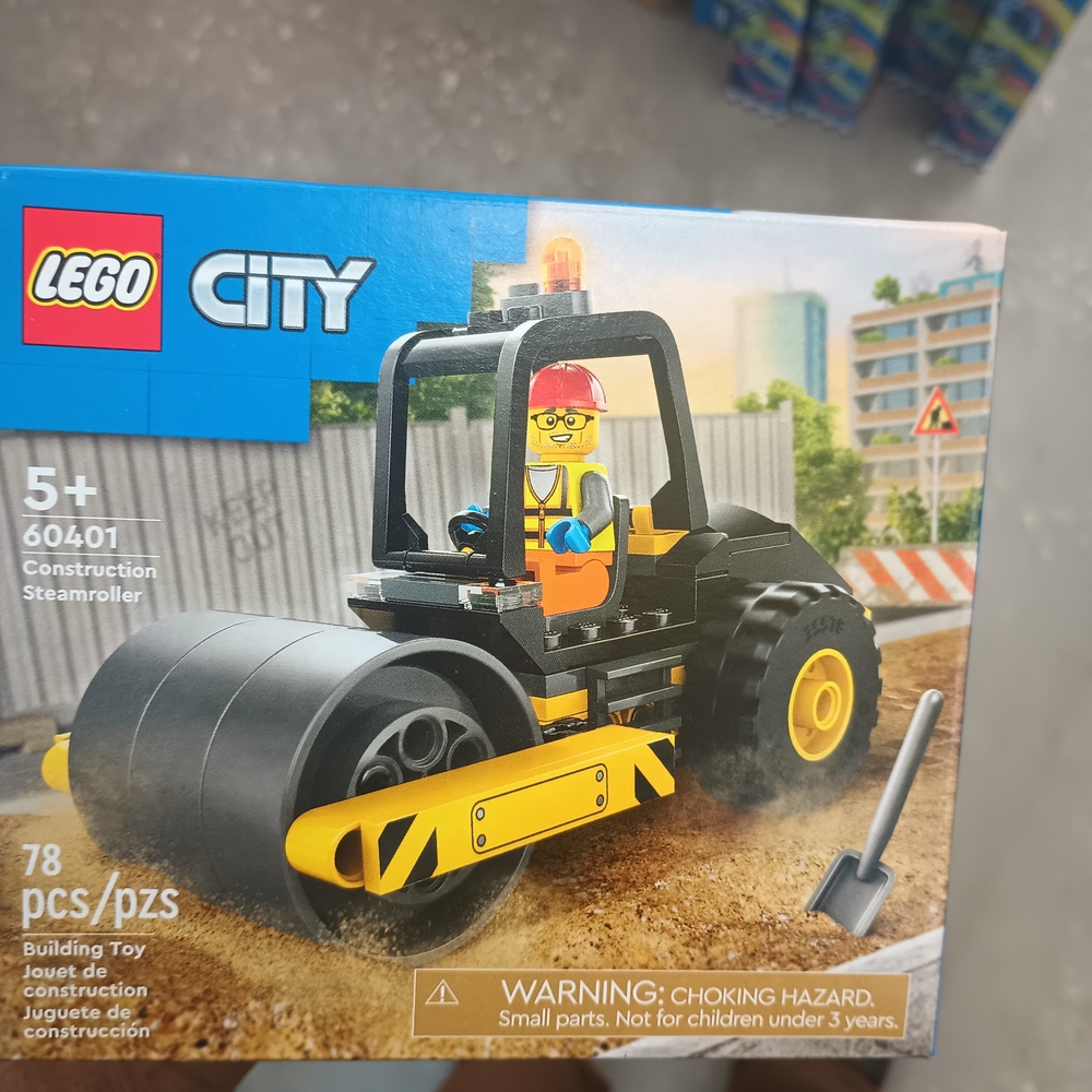 LEGO City Construction Steamroller Set - Yellow and Black